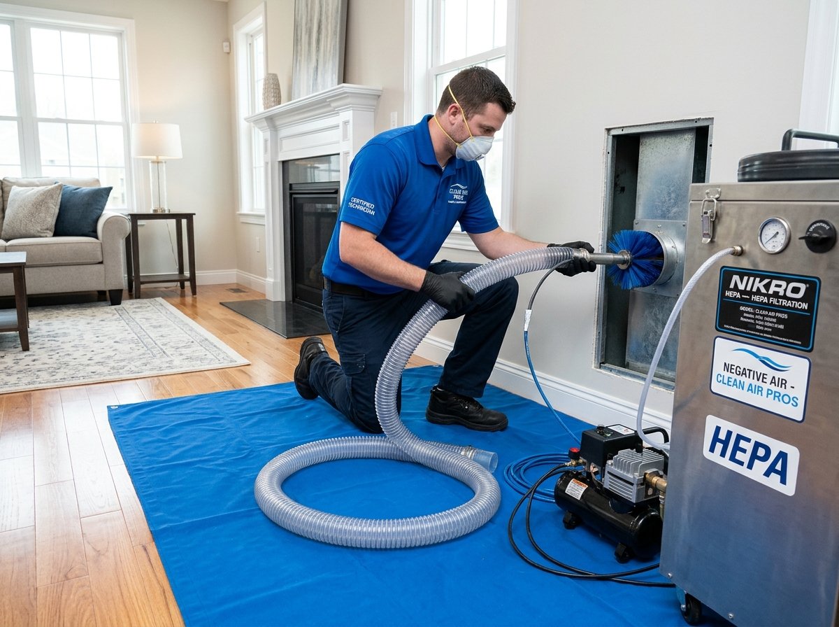 Residential high-powered filtration professional vacuum Duct Cleaning in Los Angeles